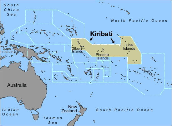 map kiribati